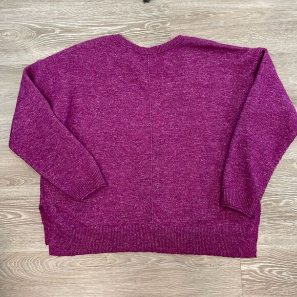 Lucky Brand Bright Purple Relaxed fit Knit Sweater L - Picture 3 of 10